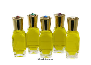 Anointing Oil in Jeweled Bottles