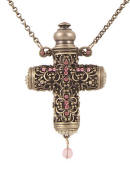 True Love Perfume Necklace (Antique Silver)