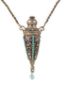 Princess Perfume Necklace (Antique Silver)